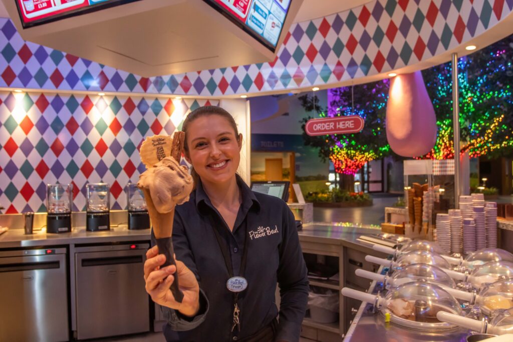 Staff Serving Ice Cream